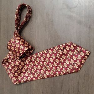 Vintage Davenport Roadrunner & Coyote Polyester Tie